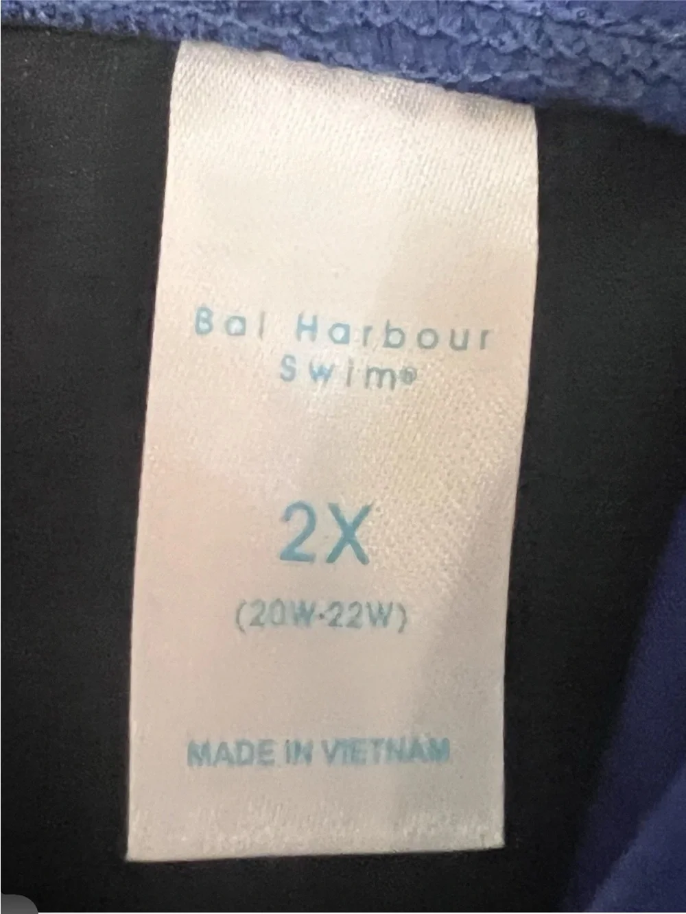 Bal HARBOUR Swim Women's Blue Twist-Front Swim Tankini Top